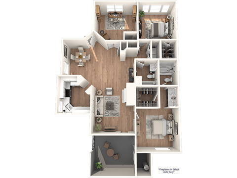 a floor plan of a house with a bedroom and a living room